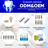 Cylindre analogique en argent pour laboratoire dentaire OEM, compatible avec les modèles de couronnes et bridges, pour moulage en alliage de titane Nobel RP, Dentium, Osstem, ITI
