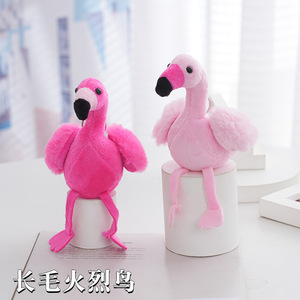 Peluche Flamant Rose, Porte-clés, Oiseaux, Souvenir, Petite Taille, Pendentif, Jouet en Peluche Cartoon, Porte-clés Flamant Rose - Product Image 2