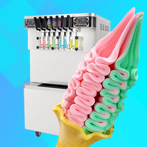 Macchina per Gelato Soft Serve Automatica a 7 Gusti, Conservazione Notturna, Senza Lavaggio, Gelatiera per Yogurt Congelato per Uso Commerciale - Product Image 3