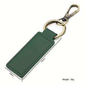 Llavero Personalizado de Cuero PU con 7 Colores, Anillo Metálico y Cierre de Mosquetón para Coche, Llavero en Blanco Personalizable - Product Image 6