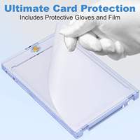 Vente en gros : Étui de présentation magnétique transparent en acrylique 35PT, design tendance, pour cartes de collection standard et cartes de baseball