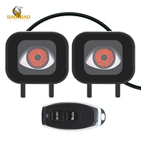 BAOBAO Éclairage Bb2312 LED Dynamique Diable Yeux 6 Modèles Moto Mini Conduite Lampe Moto Lumière Phare pour Moto Vélo