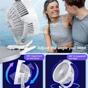 Ventilateur portable USB rechargeable à suspendre au cou, 4 vitesses, mains libres, 4000 mAh, Type-C, pour sports de plein <span class=keywords><strong>air</strong></span> et travaux de construction - Product Image 5