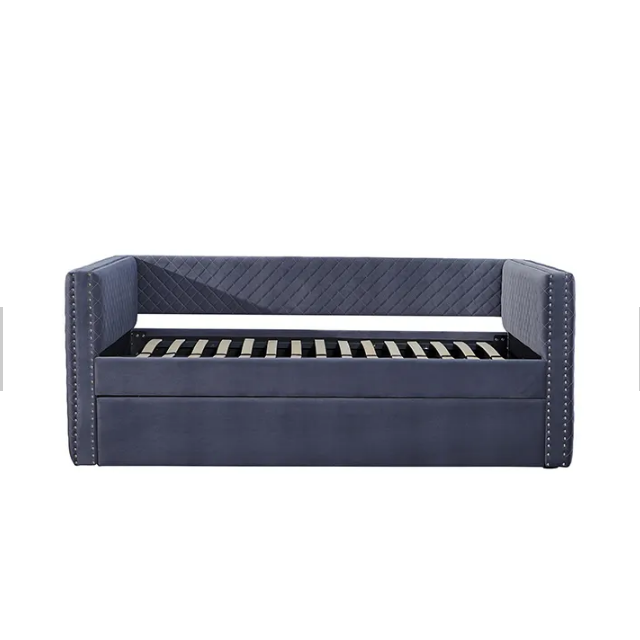 Trundle Set / Premium Steel Slat Support / Daybed and Roll Out Trundle Bed Accommodate Mattress Sofa Bed