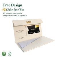Caja de Embalaje de Cartón Rígido Impermeable con Esponja para Tarjetas de Crédito Visa y Bancarias, Fabricada con Materiales Reciclados, 2mm, Venta al Por Mayor de Fábrica