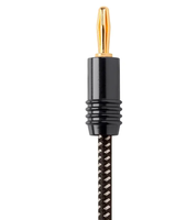 Câble audio haut de gamme avec fiches bananes, gaine PVC, 1m, 2m, 3m, 5m, pour enceintes Hi-Fi