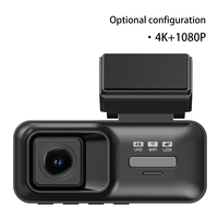 Caméra embarquée 4K OEM avec 2 caméras, ADAS, G-Sensor, Wifi, GPS, enregistreur de conduite 3 canaux, écran IPS 3,39 pouces, boîte noire universelle pour voiture