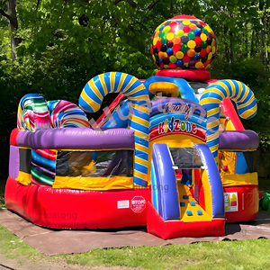 Bên thương mại cho thuê Inflatable Bouncer và trượt bouncy nhảy lâu đài Combo kẹo Inflatable nhà bị trả lại cho trẻ em - Product Image 2