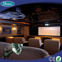 Fibre optique lumineuse, éclairage led scintillant pour un plafond de chambre à coucher, cristal
