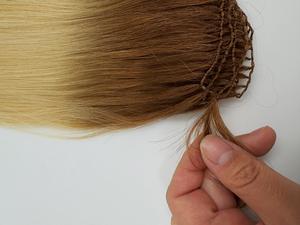 Extensions de cheveux invisibles à plumes dégradées en stock, 100 % cheveux naturels, double trame, prix usine - Product Image 5