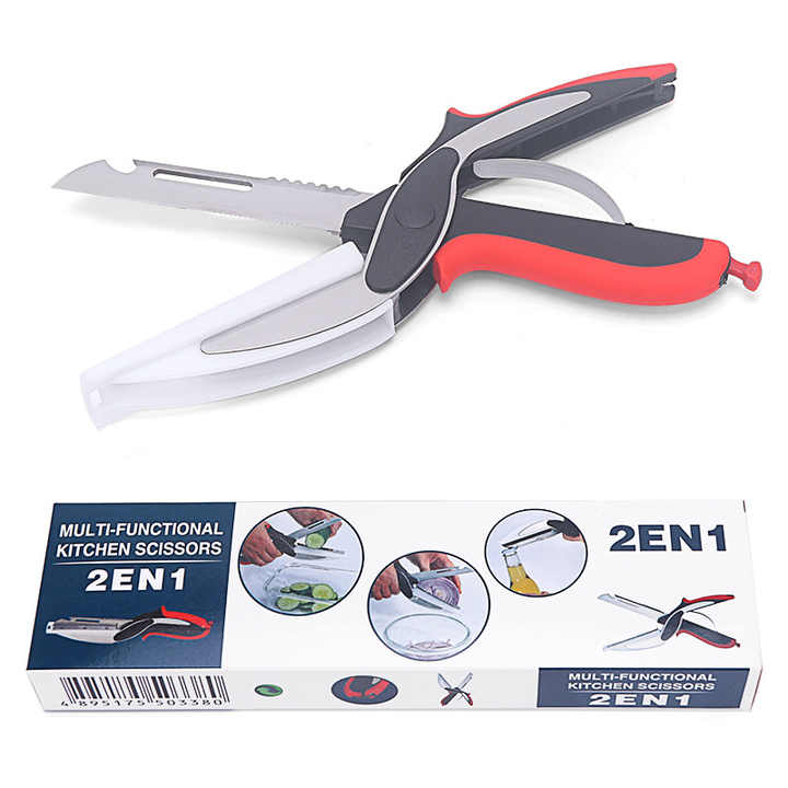 6-in-1 Multifunction Kitchen Scissors - Versatile & Durable