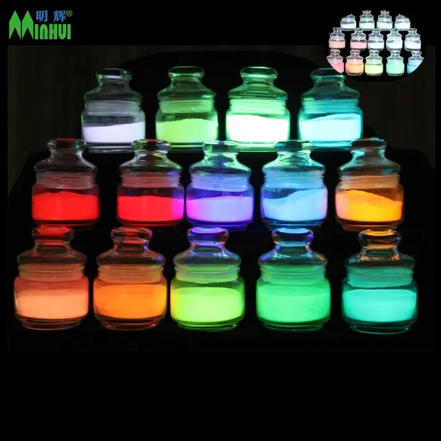 어두운 스트론tium Aluminate Photoluminescent 안료에 있는 다채로운 오래 견딘 높은 발광성 놀