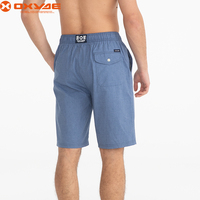 Sneldrogende Zwembroek Voor Heren Op Maat Bedrukt Paisley Strandsurfshorts Met Waterdichte Ritssluiting