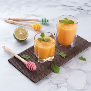 Bâtonnets mélangeurs réutilisables en silicone pour café, miel et autres liquides - Product Image 2