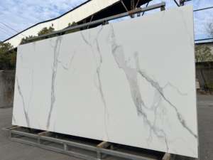 Azulejos/Pisos de <span class=keywords><strong>Piedra</strong></span> Sinterizada para Apartamentos, Superficie Blanca Brillante, 1600*3200, Estilo Contemporáneo - Product Image 2