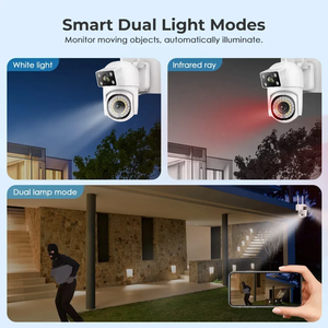Cámara de Seguridad CCTV con Wifi 2.4G para Exteriores, 4mp, Audio Bidireccional, Impermeable, Inalámbrica, con Doble Lente - Product Image 5