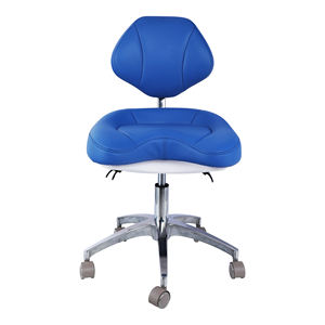 Silla Ergonómica <span class=keywords><strong>de</strong></span> PU con Respaldo Lumbar y Asiento Contorneado, Giratoria, para Consultorio Médico, Clínica Dental, Asistente Médico - Product Image 1