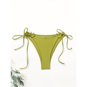 Nouvelle collection de maillots de bain tendance pour femmes, bikini sexy deux pièces en spandex/polyester, séchage rapide, push-up, maillot de bain à bretelles en V - Product Image 5