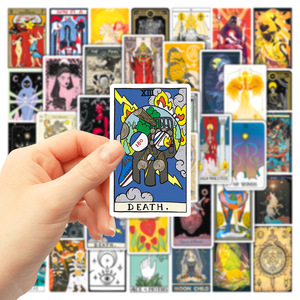 50 autocollants de tarot du Hérétique, cartes de tarot mythologiques, sorcellerie, astrologie, divination - Product Image 4
