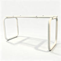 Piétement de table en métal robuste avec pieds en acier pour table à manger, support de base pour mobilier de restaurant