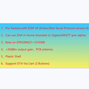 ZB-GW04-NCP Silicon Labs EFR32MG21 <strong>Zigbee</strong> 3.0 Universal <strong>Gateway</strong> USB Dongle,ZHA, EZSP, NCP, Home Assistant - Product Image 6