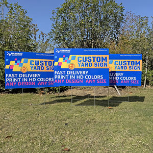 Cartelli personalizzati 18x24 con H-stakes in affitto, Open House, ora assunzioni o carte cantiere segno di prato politico - Product Image 4