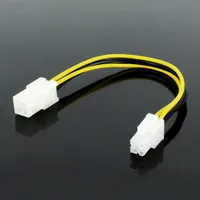 Kabel ATX 4Pin Male to Female untuk Kabel Adaptor Ekstensi Catu Daya Motherboard CPU PC
