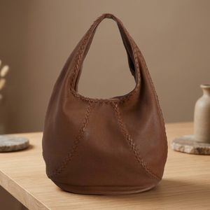 Bolsos de Mano Casuales de Cuero Genuino para Mujer, Bolso Tipo Clutch, Moderno, Ligero, Duradero, con Cierre de Cremallera, Ecológico, Personalizado con Marca, Grande - Product Image 1