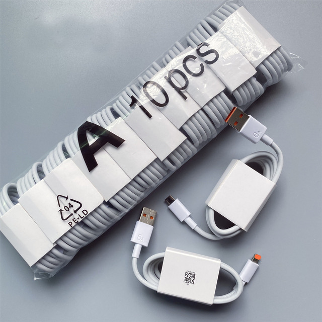Factory Direct Sales 6A Type C Data Cable for Huawei for OPPO for VIVO for Samsung for Xiaomi Super Fast Charging USB Cable