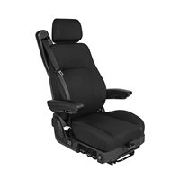 Siège de conducteur de camion AWIN T5000-50E, adaptable universellement aux fourgons et bus Mercedes Benz Sprinter, en cuir/PVC imperméable