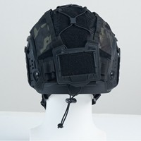 Housse de protection pour visière de casque tactique FAST en nylon 500D camouflage, avec compartiment pour batterie et sac de rangement, pour le transport transfrontalier