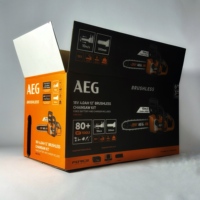 Boîtes d'expédition en carton ondulé RSC à paroi simple, vente en gros, emballage de qualité supérieure pour l'électronique grand public, matériaux recyclés, noir