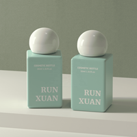 Botol Lotion Plastik HDPE Kosong 30ml Ukuran Kecil Botol Krim Tabir Surya Botol Serum Minyak dengan Tutup Ulir