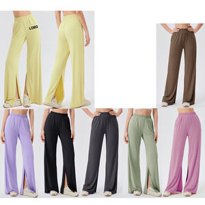 Pantalon de yoga à séchage rapide pour sport, legging avec logo personnalisé, pantalon de yoga taille haute pour fitness et gym pour femmes vente en gros - Product Image 4