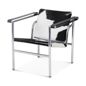 LC1 Baslan Bauhaus 암소 가죽 등받이 팔걸이 레저 의자 비즈니스 협상 의자 디자이너 소파 의자 - Product Image 3