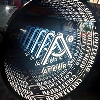 Boîte à lumière LED miroir infini avec effet d'extension de miroir abîme filet de poinçon attrayant Ins rouge pour la photographie populaire dans les centres commerciaux