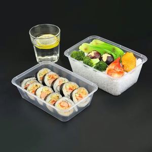 Nouveauté : Contenant alimentaire carré noir sans BPA, compatible micro-ondes et anti-fuite, idéal pour les services de repas à domicile et l'emballage d'aliments biologiques - Product Image 4