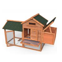 Vente chaude transfrontalière en bois maison pour animaux de compagnie jardin extérieur cages à poulets et villas pour la volaille