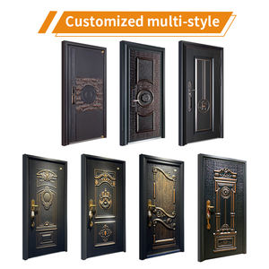 Venta caliente Diseño chino Aluminio fundido Anti Bullet Explosión Residencial Exterior <span class=keywords><strong>Carmen</strong></span> Puerta de entrada de seguridad - Product Image 2