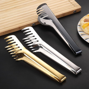 Pince à pâtes et salade en acier inoxydable Syh1518 pour cuisine, barbecue, vaisselle et pain, compatible lave-vaisselle, vente en gros - Product Image 3