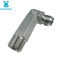 1JN9-L Raccord coudé à 90 degrés en acier inoxydable de haute qualité, extra-long, JIC mâle vers NPT mâle, connecteur et adaptateur hydraulique