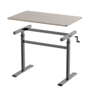 NBHY Haute qualité Moderne Convertible Bureau à domicile Bureau Métal Hauteur réglable Poignée manuelle Manivelle extensible - Product Image 1