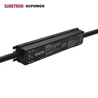 Alimentation à découpage sans scintillement homologuée UL 60-300W pour éclairage sous armoire, zones humides, 12V 24V, tension constante