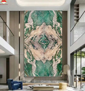 Cuarcita Verde Botánica Brasileña Moderna, Tipo Book Matches, Pulida, Alta Dureza, Dimensiones Personalizadas, Panel de Pared para Interiores de Villas - Product Image 3