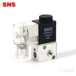 SNS 3V1 Serie DC24V normale geschlossen hydraulische pneumatische 2 position 3 way control magnetventil - Product Image 1