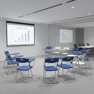 <span class=keywords><strong>Chaise</strong></span> pliante multifonction en plastique avec tableau d'écriture, formation, <span class=keywords><strong>bureau</strong></span>, conférence, étude, ordinateur, usage domestique, installation facile - Product Image 6