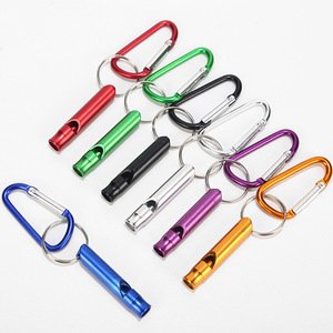 Silbato de Aleación de Aluminio con Llavero para Supervivencia al Aire Libre, Tamaño <span class=keywords><strong>Mini</strong></span>, Kit de Equipo Multifuncional, Regalo de Alta Calidad - Product Image 3