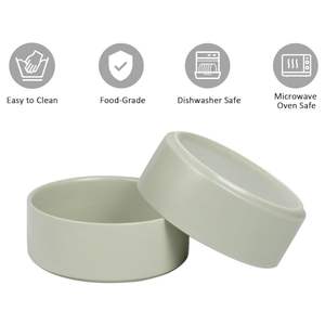 Grosir mangkuk keramik anjing kucing peliharaan Modern Logo kustom nyaman berkelanjutan untuk minum makan makanan air dapat dicuci - Product Image 2