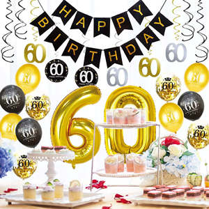 Set di palloncini in lamina di alfabeto colorato personalizzato per feste di <span class=keywords><strong>compleanno</strong></span> per feste di famiglia 18 ° sessantesimo <span class=keywords><strong>compleanno</strong></span> - Product Image 1