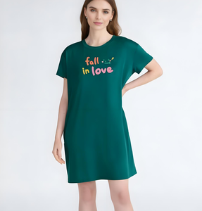 Camicie <span class=keywords><strong>da</strong></span> <span class=keywords><strong>Notte</strong></span> Estive Personalizzate in <span class=keywords><strong>Cotone</strong></span> per Donne, Abbigliamento <span class=keywords><strong>da</strong></span> <span class=keywords><strong>Notte</strong></span> in Bambù con Tasche Laterali - Product Image 3